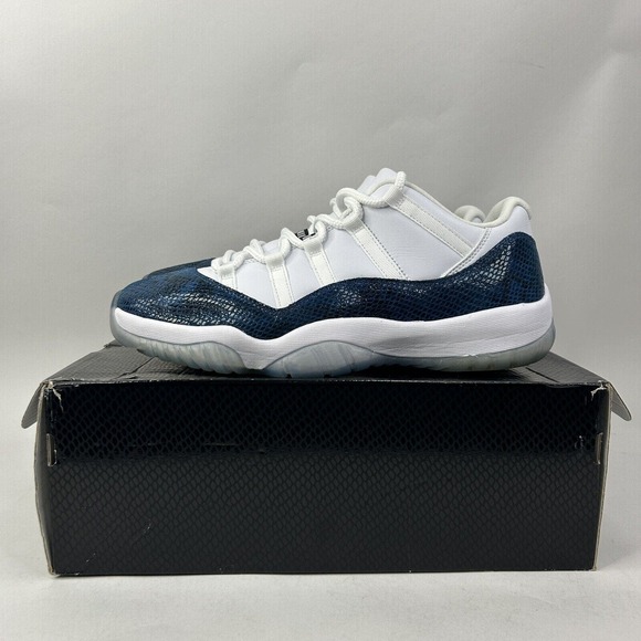 Nike Shoes Air Jordan 11 Low Retro “Navy Snakeskin” 2024 - Picture 6 of 8